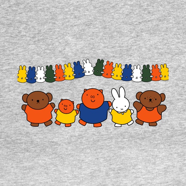 Miffy and friends celebrate by FoxtrotDesigns